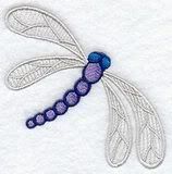 Small Embroidered Dragonfly Minky Cover