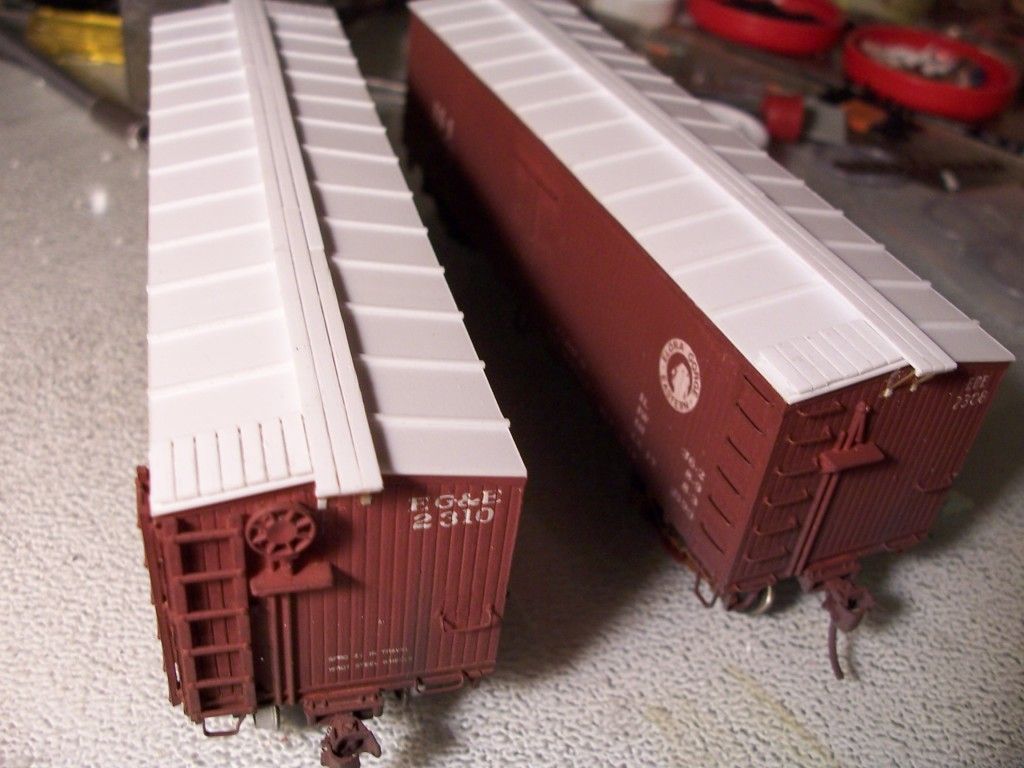 N Scale Model Railroads   GSC   53' Flat Car Custom Lumber Load
