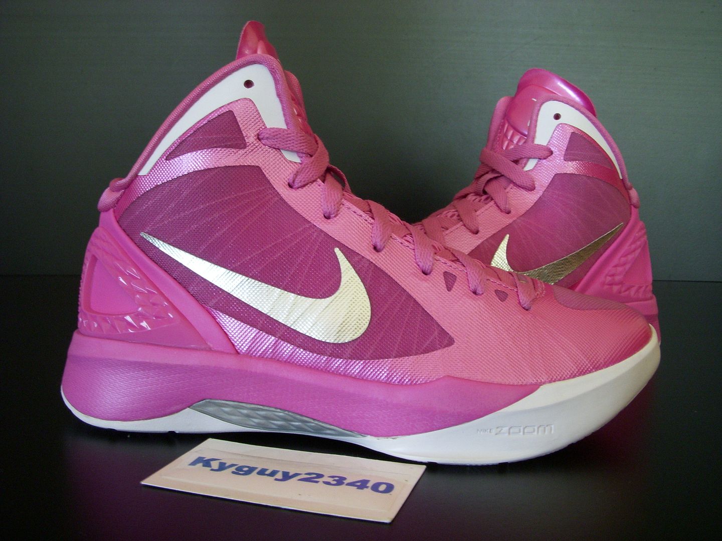 NEW! WOMENS NIKE HYPERDUNK PINK BREAST CANCER BASKETBALL HOT 454133 600