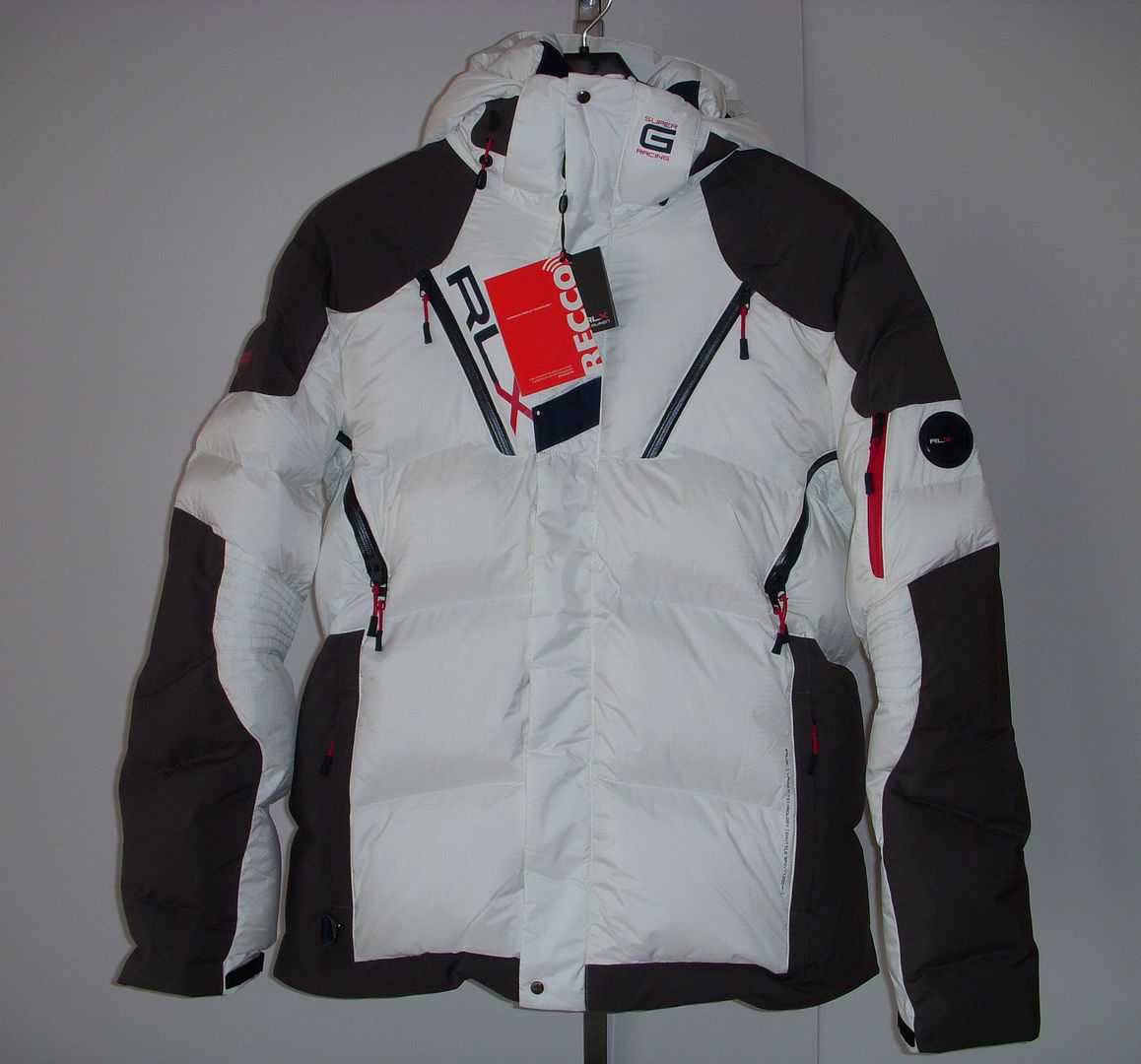 NEW! 595 RLX RALPH LAUREN ENGAGE SUPER G DOWN SKI PARKA JACKET RECCO