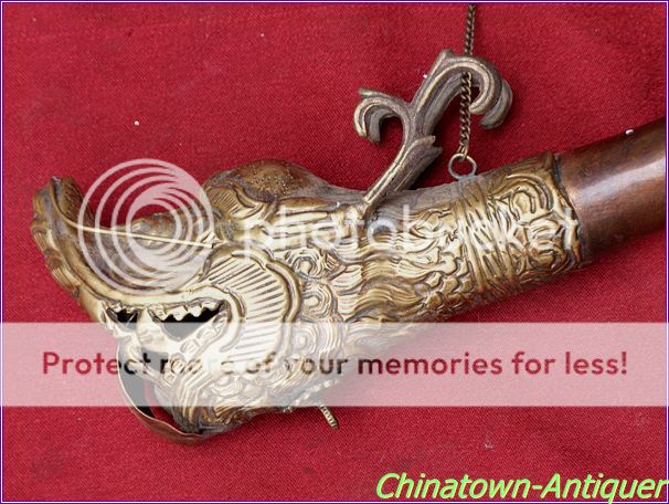 20 Tibet Tibetan Monastery Religious Artifact Copper Horn Trumpet 