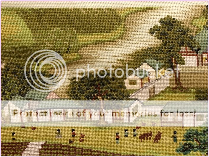 445cm 100% pure hand Cross Stitch Painting Riverside Scene at Qingming 