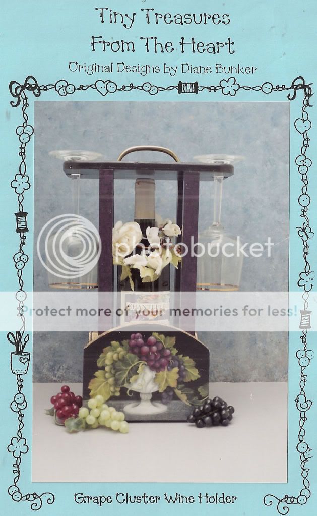 DECORATIVE PAINTING Grape Cluster for Wine Rack PATTERN  