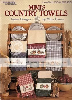 KITCHEN & HAND TOWELS Cross Stitch 3 Booklet 34 Design  