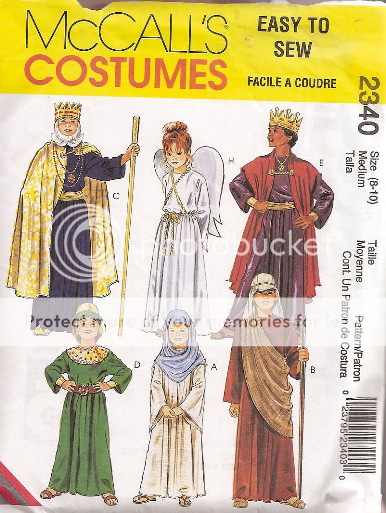 Nativity Scene Costume Patterns