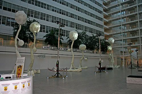 Grote sculpturen in IJspaleis