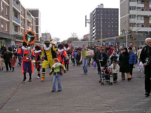 In optocht met de muziekpieten
