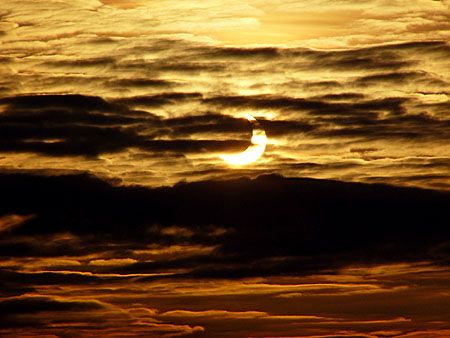 Gedeeltelijke zonsverduistering in Westland