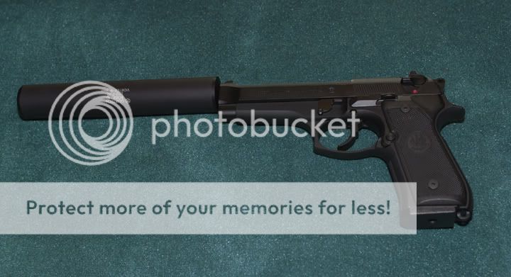 Suppressed Beretta 92 w/Gemtech Vortex-9
