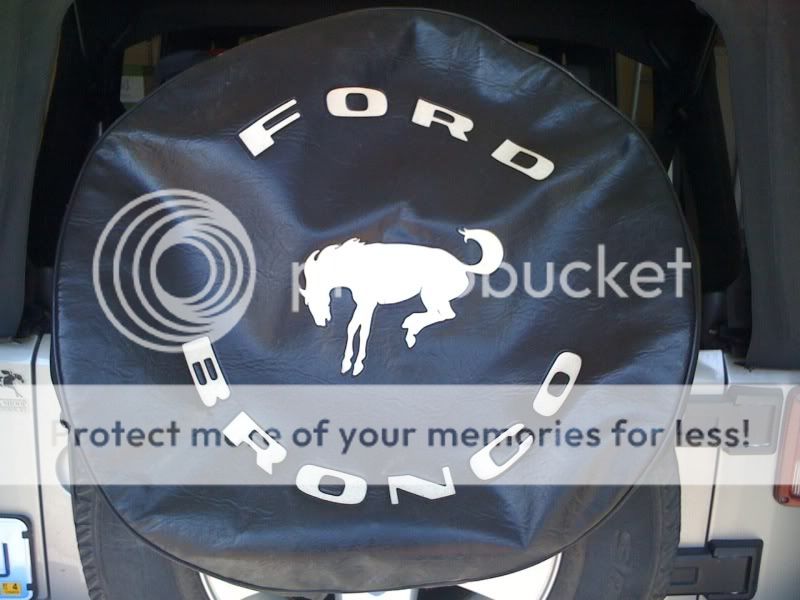 Original ford bronco tire cover #7