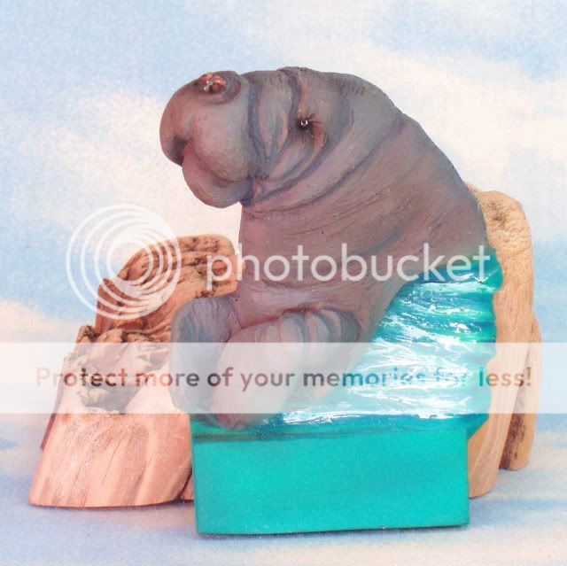 Manatee Sea Cow 3 D Refrigerator Magnet Name Tag New