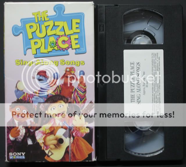 The Puzzle Place Sing Along Songs VHS Video Children Movie RARE HTF 