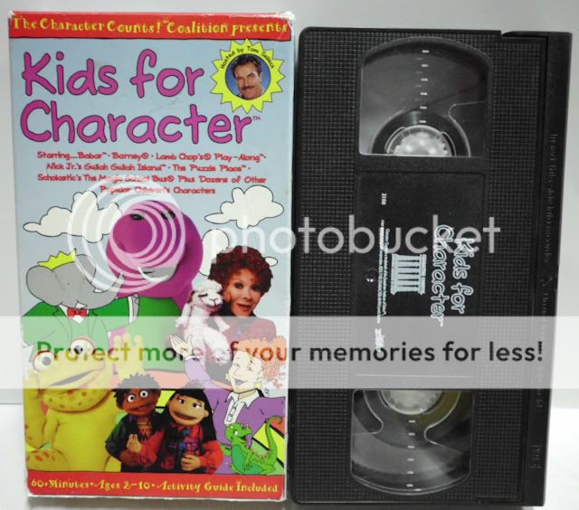 Kids For Character Barney Lamb Chomps VHS Video Tape Childrens Movie 