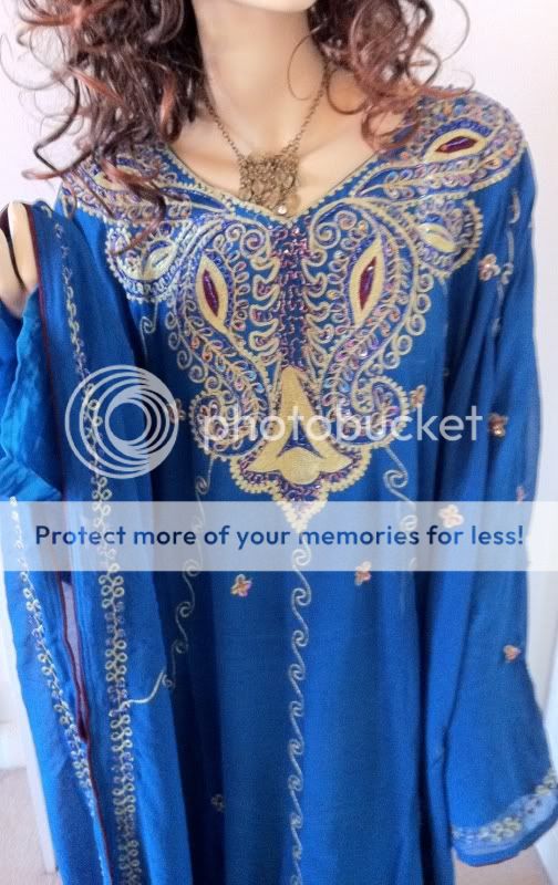 2 Layers Beaded Prom Party Abaya Wedding Dress Gown Embroided Embellished Arabic