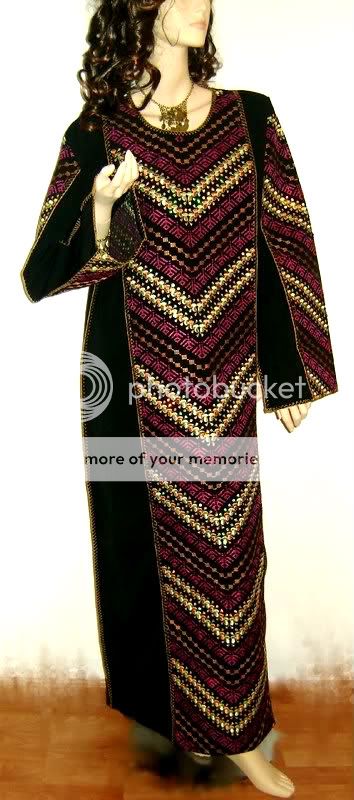 DESERT Embroidery Kaftan Abaya Dress Jilbab M L XL XXL  