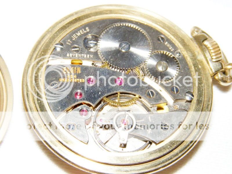 ELGIN RAILROAD POCKET WATCH GOLD FILLED  