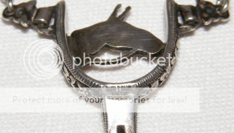 RARE TEXAS WESTERN STERLING SPUR TIE CLIP GIVEN TO PRESIDENT FRANKLIN 