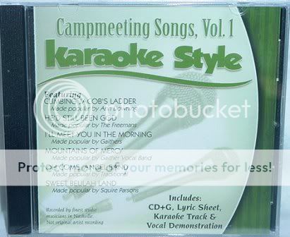 Campmeeting Songs NEW Christian Gospel Karaoke CD+G  