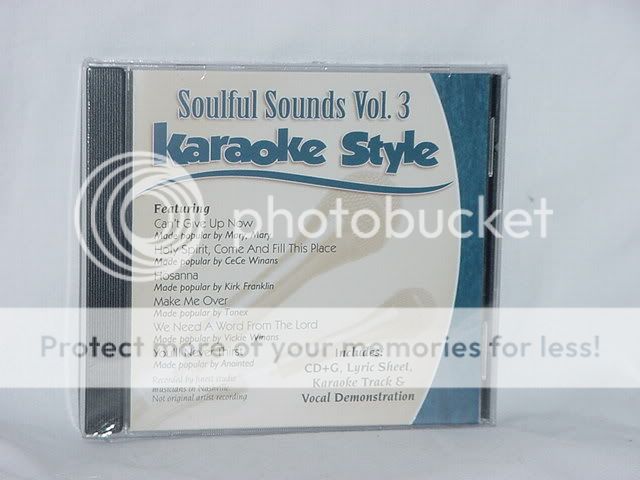 Soulful Sounds V3 Christian Gospel Karaoke NEW CD+G  