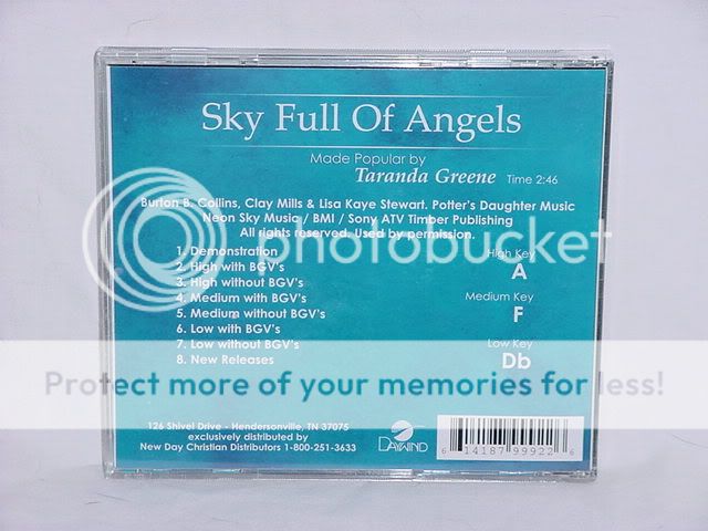 Taranda Greene Sky Full of Angels New Accompaniment CD