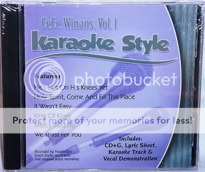 CeCe Winans V1 NEW CD+G Christian Karaoke Music  