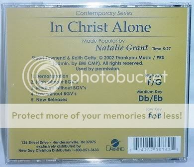 Natalie Grant In Christ Alone NEW Accompaniment CD  
