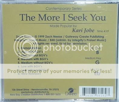 Kari Jobe The More I Seek You NEW Accompaniment CD  