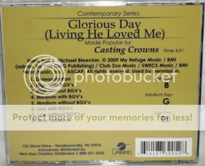 Casting Crowns Glorious Day Accompaniment New CD