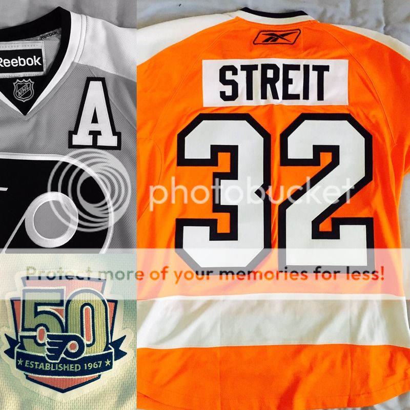 authentic flyers 50th anniversary jersey