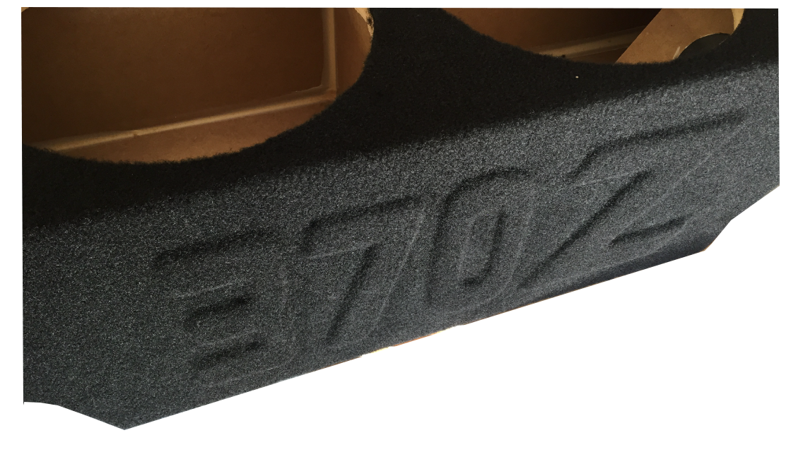 ZEnclosures UPFIRE Subwoofer Sub Box 210" W/RAISED LETTERS for NISSAN