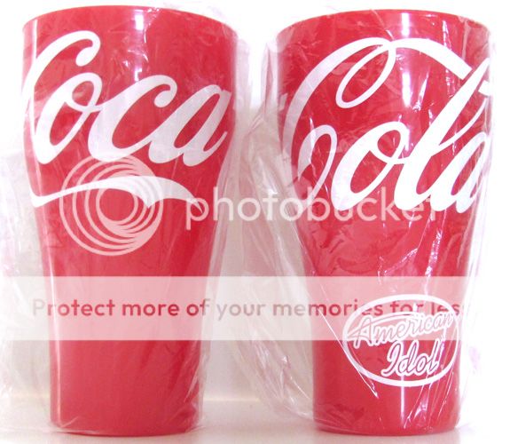 Coca Cola Coke American Idol Judges Cups Set of 2