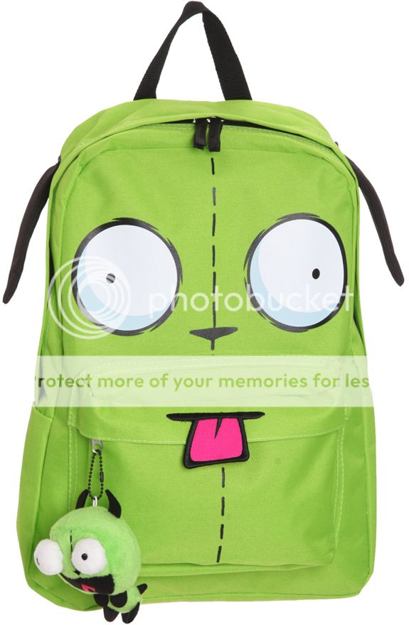 Invader Zim Gir Dog Suit Backpack with Mini Plush Toy New