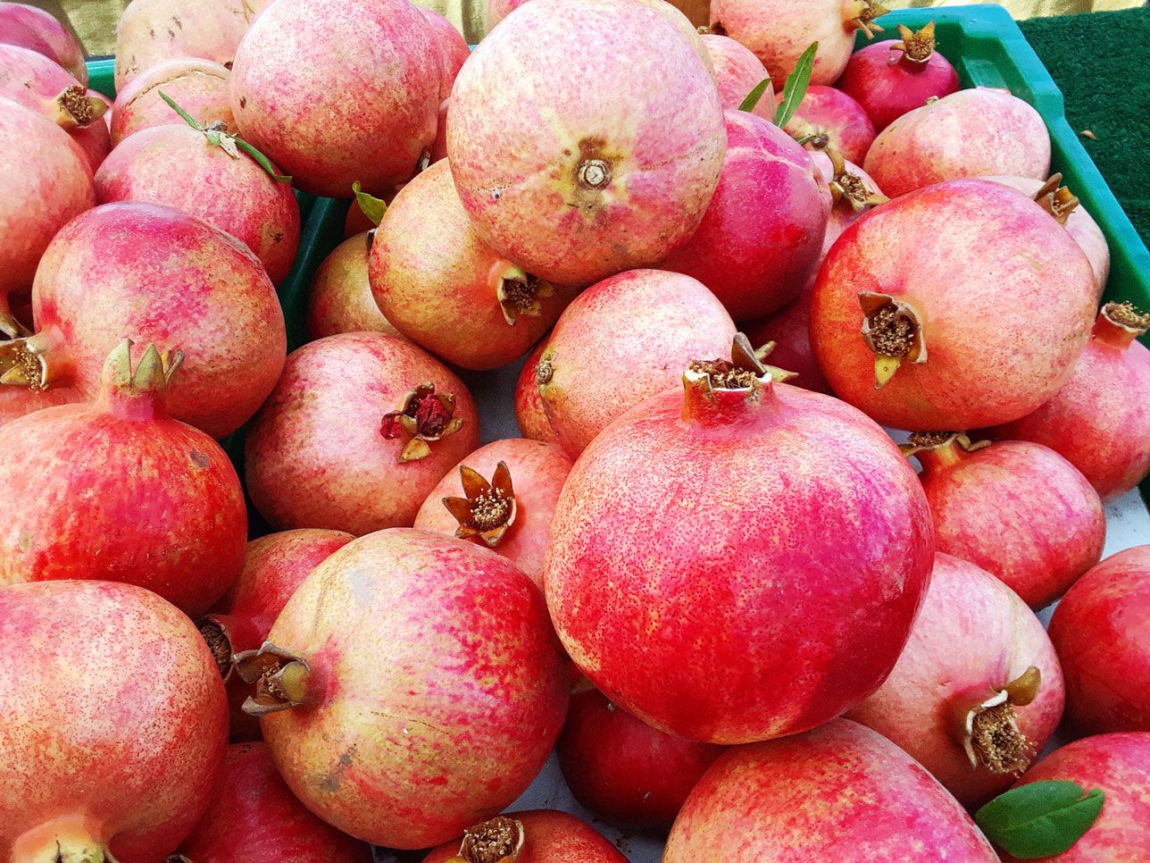 farmers market pomegranates