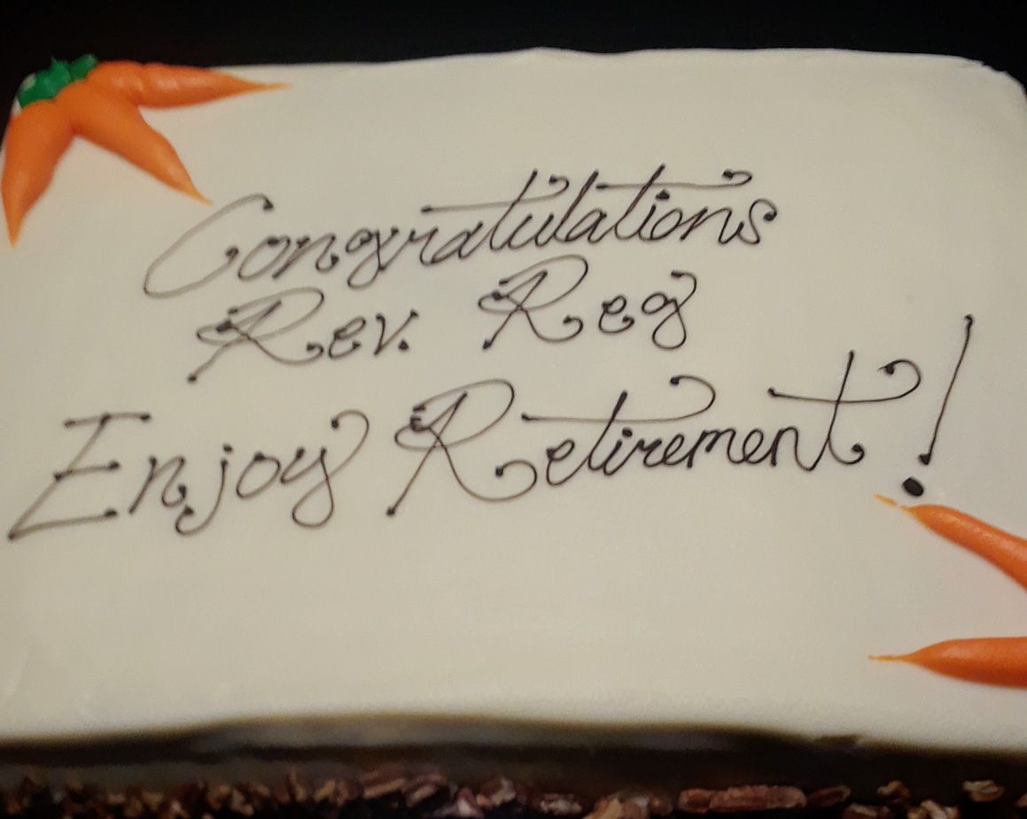 Reg's Retirement Cake