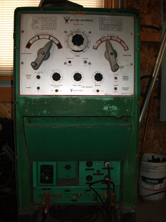 Miller Tig Welder For Sale >> Western Arctronics Model #435 Miller Tig Welder For Sale >> Western Arctronics Model #435