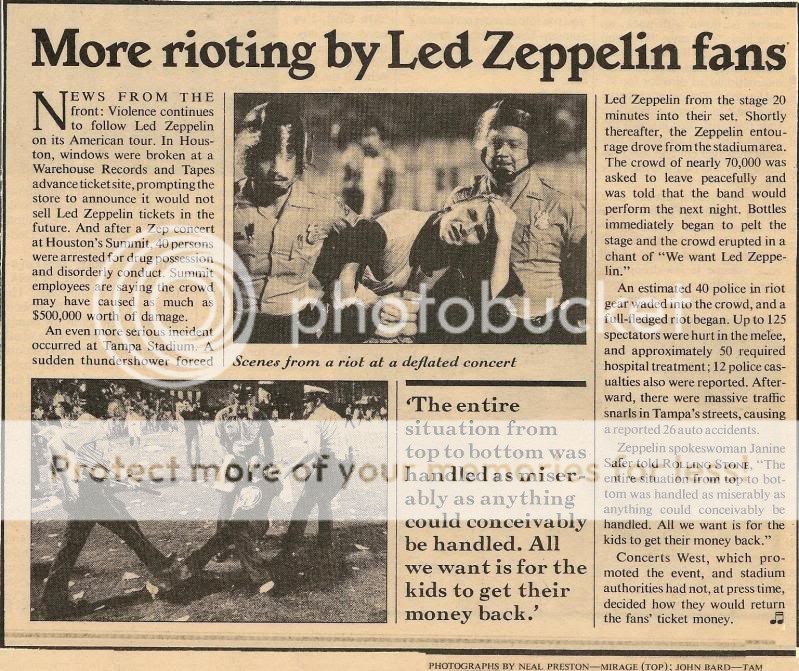 Request from a graduate student researcher (re: June 3, 1977 concert ...